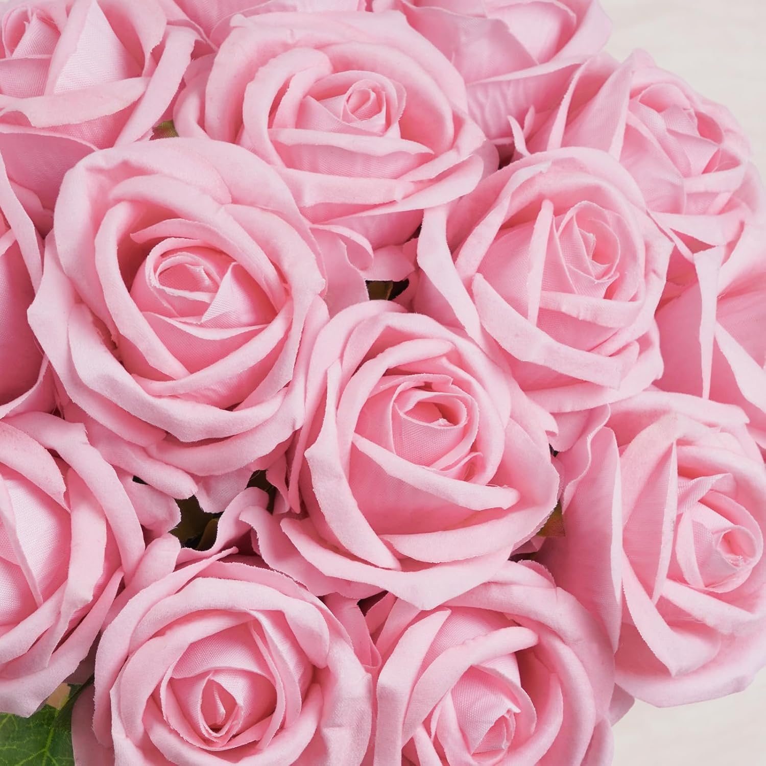 Bloomfinity:  50 Pcs Red Roses Artificial Flowers, Real Touch Velvet Roses Fake Flowers Bulk, Artificial Roses Bouquet with Long Stems Bridal DIY Wedding Party Centerpiece Decorations