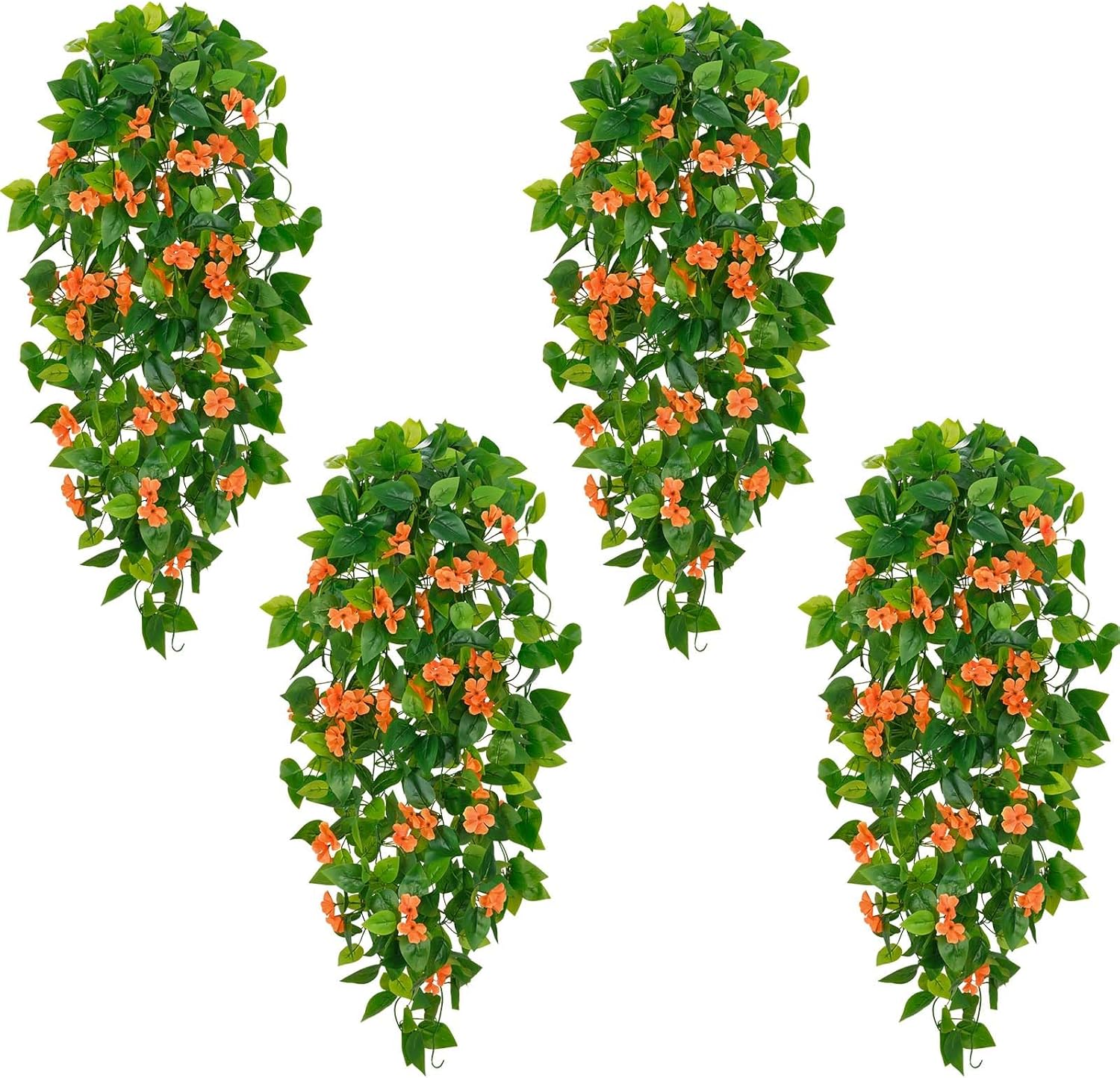 Bloomfinity:  1Pcs Fake Hanging Plants, 9 Branch Artificial Hanging Plant, Lush Faux Pothos Vines for Home Room Wall Shelf Porch Outdoor Indoor Decor (No Baskets)