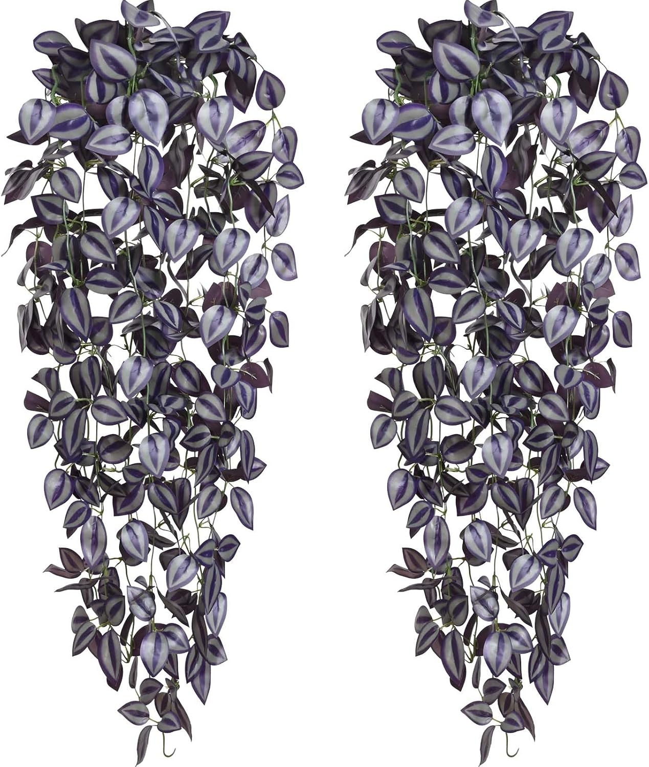 Bloomfinity:  1Pcs Fake Hanging Plants, 9 Branch Artificial Hanging Plant, Lush Faux Pothos Vines for Home Room Wall Shelf Porch Outdoor Indoor Decor (No Baskets)
