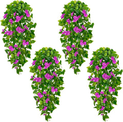 Bloomfinity:  1Pcs Fake Hanging Plants, 9 Branch Artificial Hanging Plant, Lush Faux Pothos Vines for Home Room Wall Shelf Porch Outdoor Indoor Decor (No Baskets)